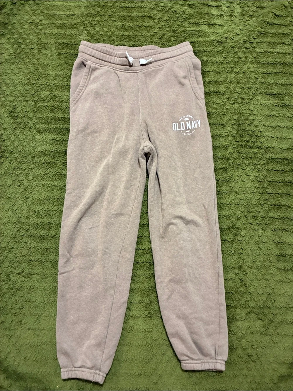 3/$10 Old Navy Tan Kids Sweatpants with White Logo